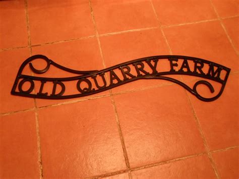 wrought iron signs for house